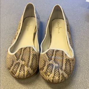 Worn once Cole Haan snakeskin flats